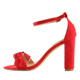 Røde højhælede sandaler 118-11 rød 1