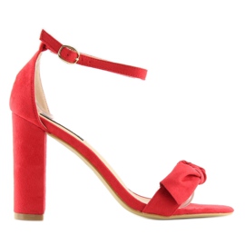 Røde højhælede sandaler 118-11 rød 6