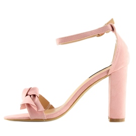 Pink højhælede sandaler 118-11 pink lyserød 1