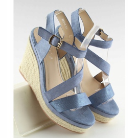 Blå Espadriller på kiler, blå 333-8 Blå 2