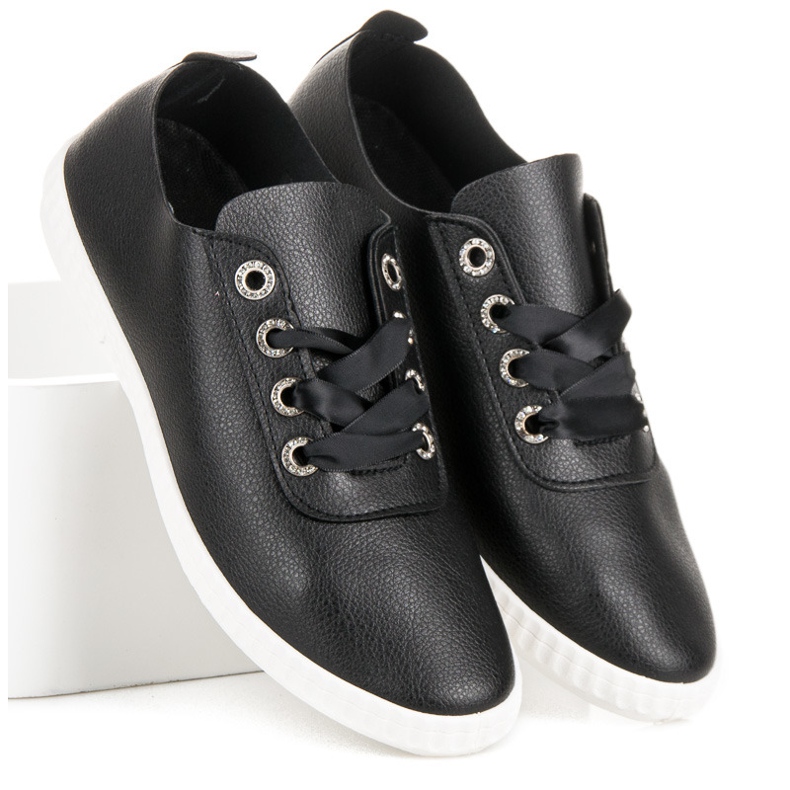 Sport Lyse sorte sneakers 1