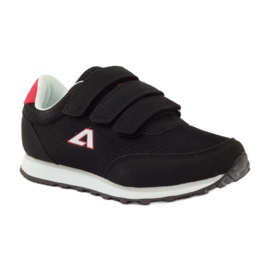 American Club Sportssko Amerikanske sorte velcro sneakers rød 1