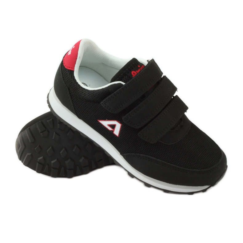 American Club Sportssko Amerikanske sorte velcro sneakers rød 3
