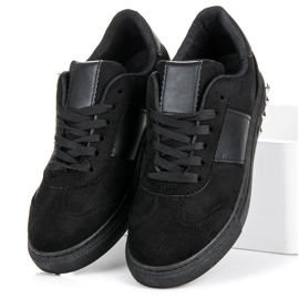 Sport Ruskind Sneakers sort 1