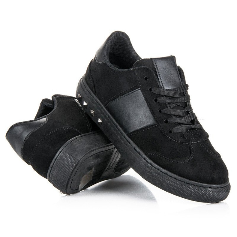 Sport Ruskind Sneakers sort 2