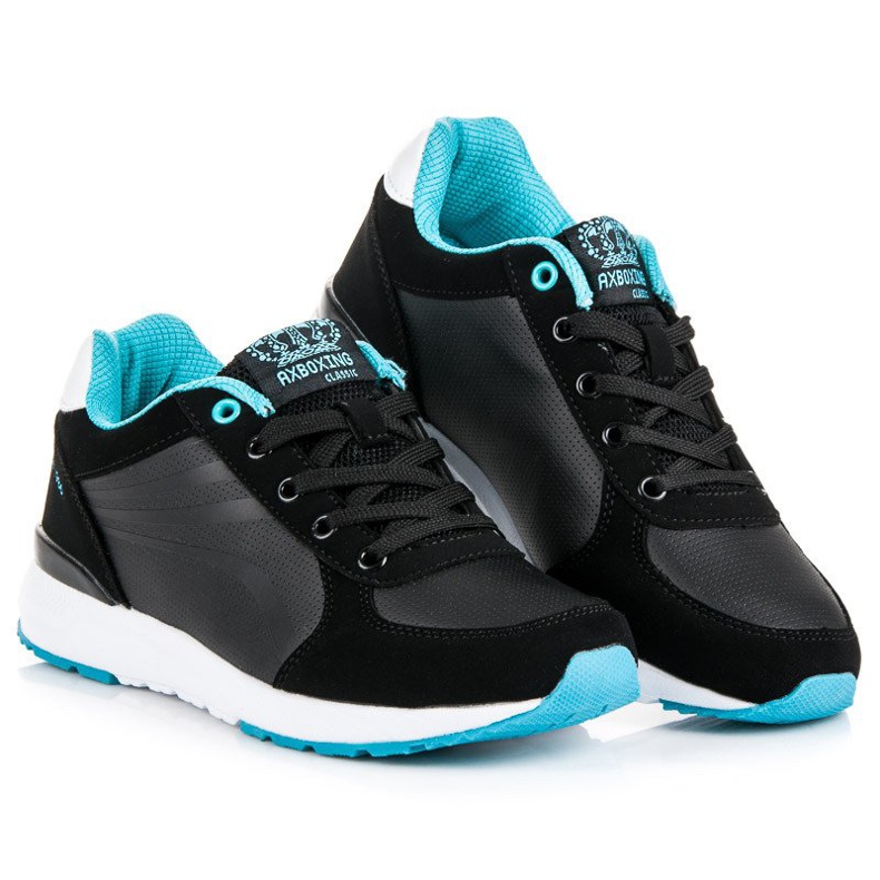 Ax Boxing Sorte sneakers blå 1