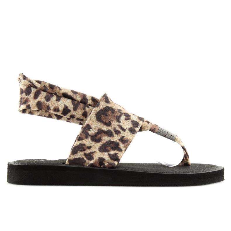 Sandaler, bomuldsleopard DD82P Leopard brun 2