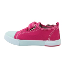 American Club American heart sneakers med læder indersål lyserød 2