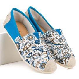 L. Day Blå Espadriller med mønster 2