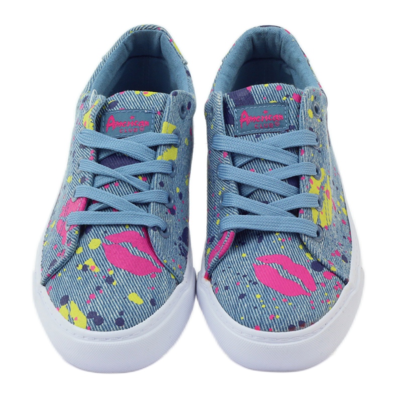American Club Denim sneakers sneakers i amerikansk mund blå 4