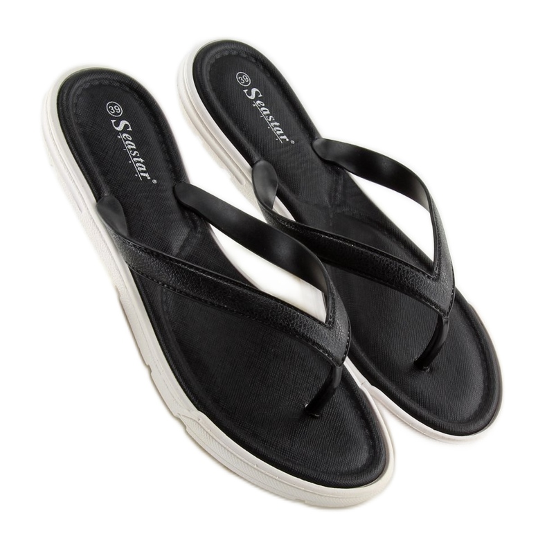 Sorte flip-flops til kvinder sort CK41P Sort 2