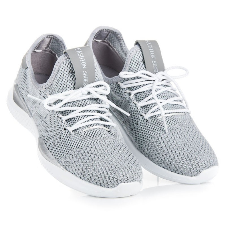 Grå slip-on sneakers 1