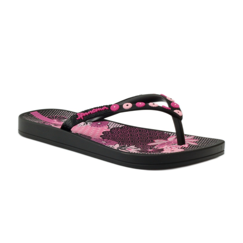 Ipanema 82387 blomsterflip-flops sort lyserød 1