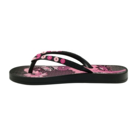 Ipanema 82387 blomsterflip-flops sort lyserød 2