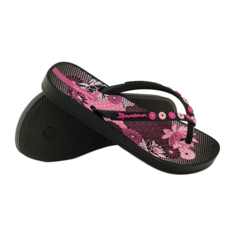Ipanema 82387 blomsterflip-flops sort lyserød 3