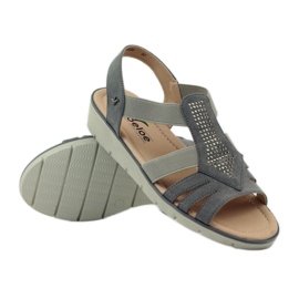 Super behagelige sandaler med Aloeloe pailletter grå 3