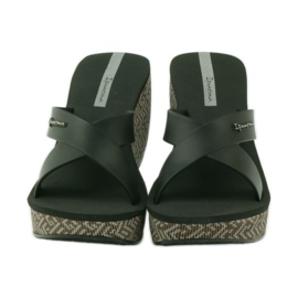Ipanema 82288 wedge hjemmesko til kvinder sort brun 4