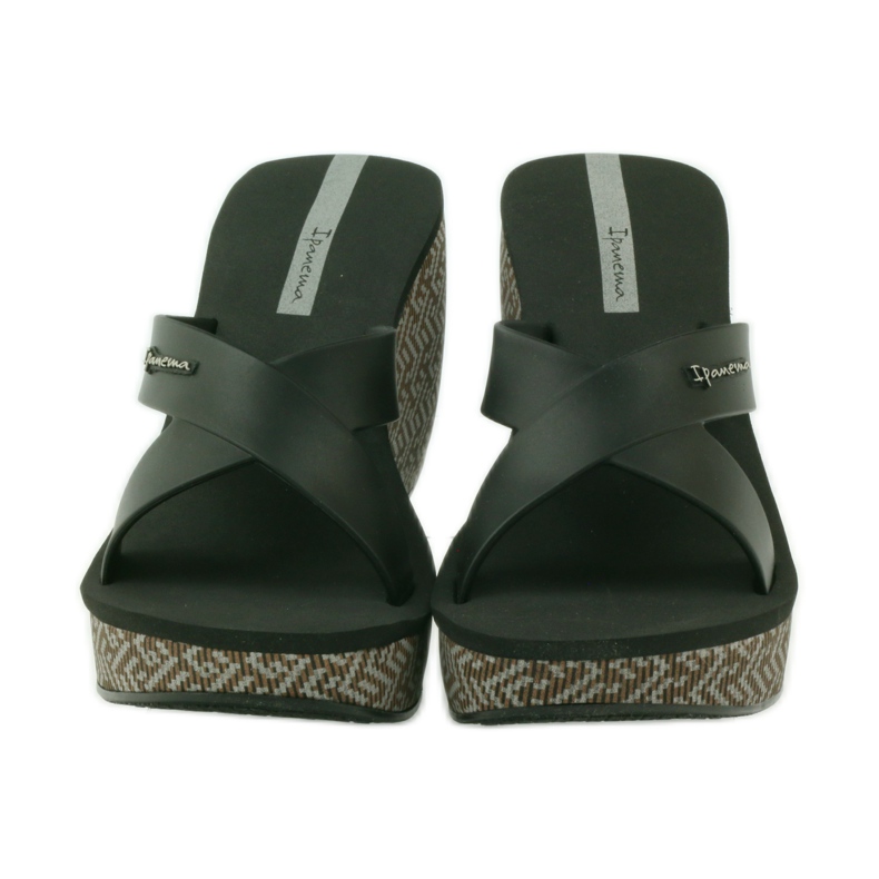 Ipanema 82288 wedge hjemmesko til kvinder sort brun 4