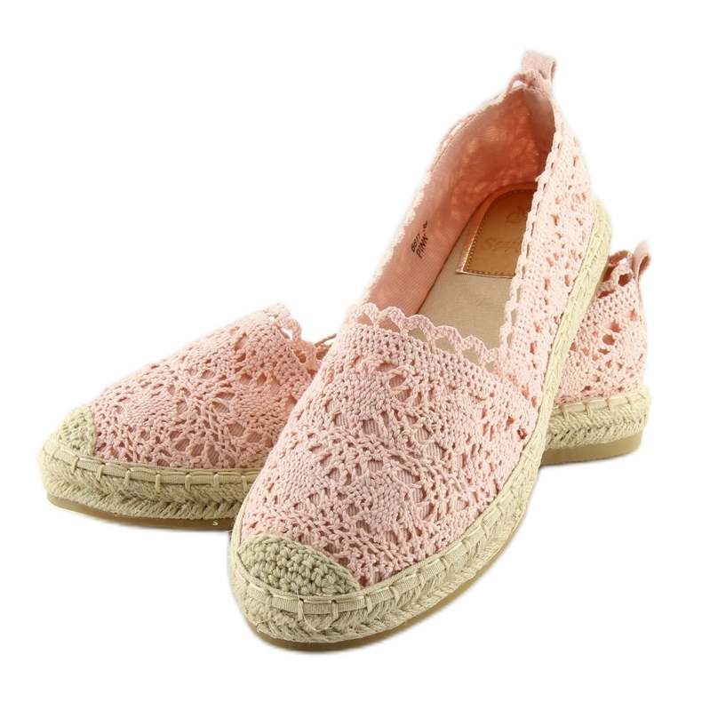 Pink blonde espadriller BB11 Pink lyserød 2