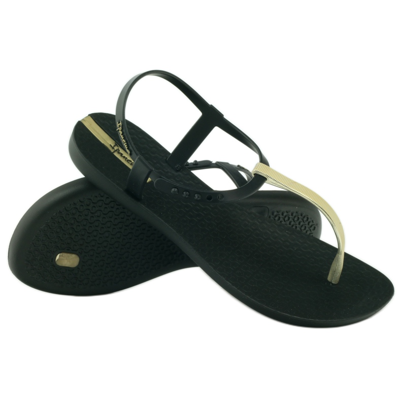 Ipanema 82283 flip-flops i sort guld 3