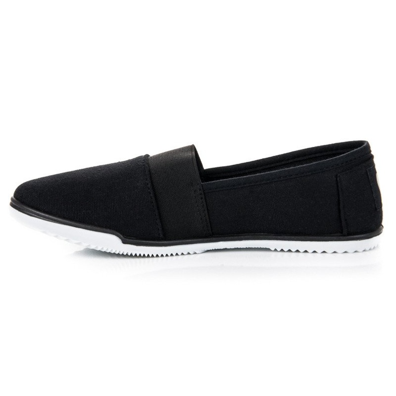 Mckeylor Sorte tekstil slipons 1