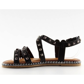 Sorte sandaler med nitter WL193 Sort 2