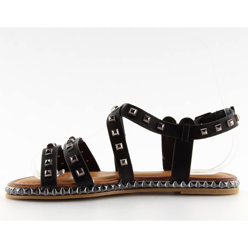 Sorte sandaler med nitter WL193 Sort 2