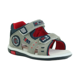 American Club Sandaler med amerikansk 87297 læderindlæg marineblå grå 1