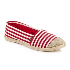 McKey Ribbede Espadriller rød 1