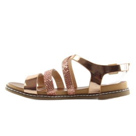 Pink damesandaler J80-1 champagne lyserød 2