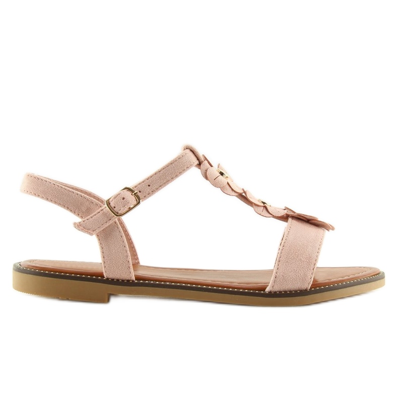 Kvinders pink ruskindssandaler WL-001 lyserød 2