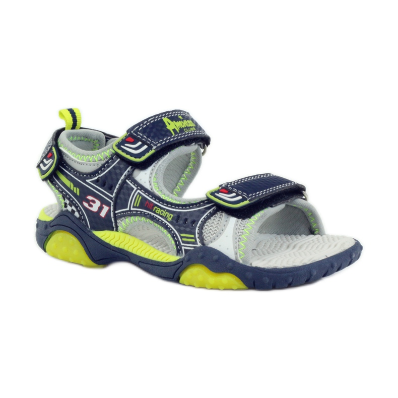 American Club Børnesko sandaler glødende amerikansk 1702 marineblå grøn grå 1