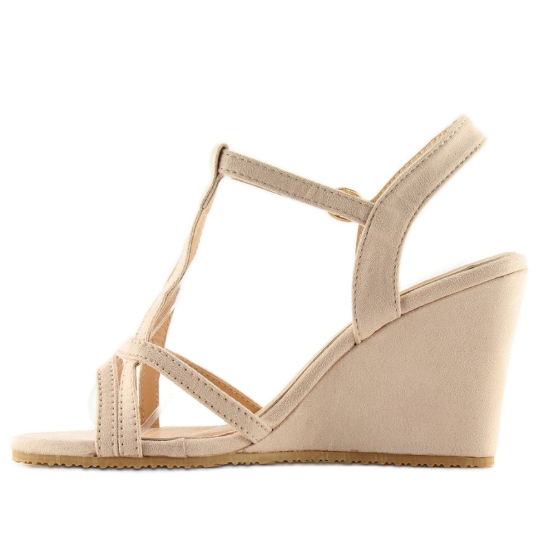 Beige kilesandaler 266-7 beige 2