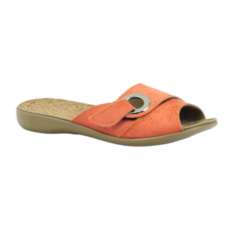 Befado 265d006 Velcro hjemmesko orange 1