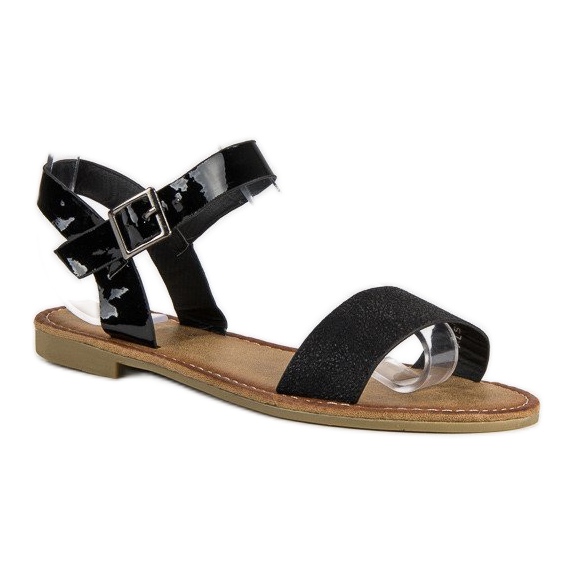 Comer Elegante sorte sandaler 1