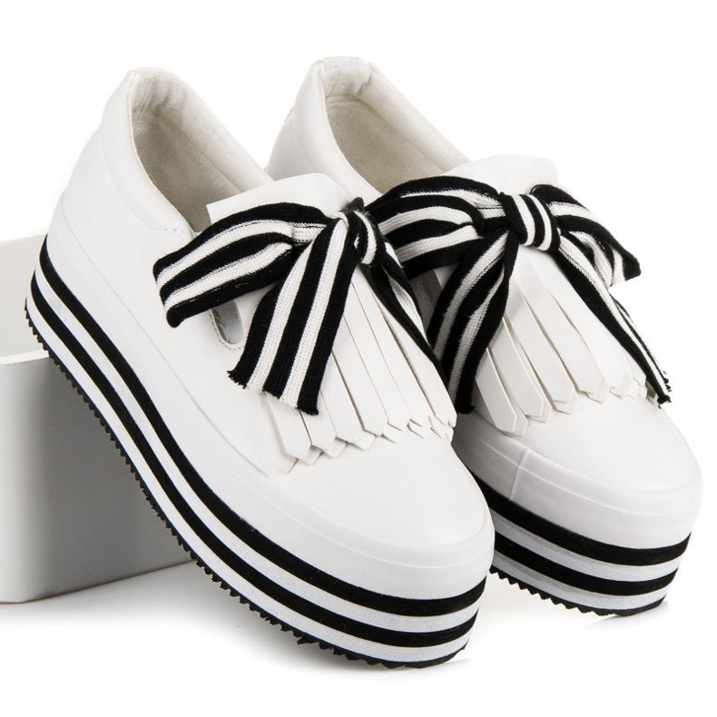 Moderigtige vices sneakers hvid sort 2
