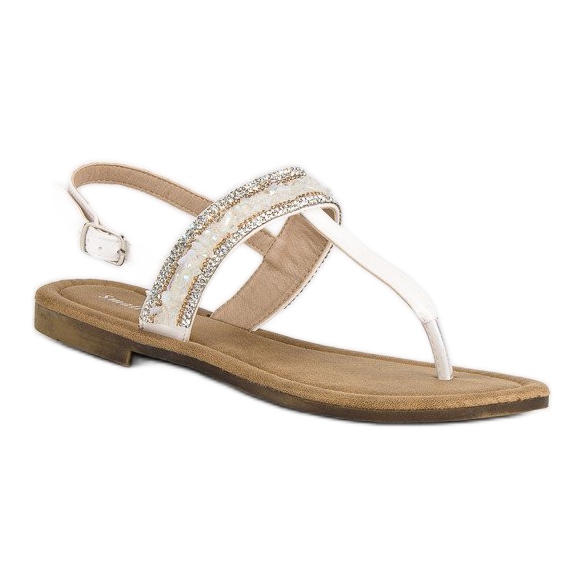 Small Swan Hvide flip-flops 1