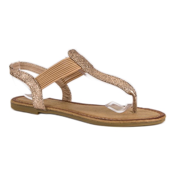 Comer Flip-flops med elastik lyserød 1