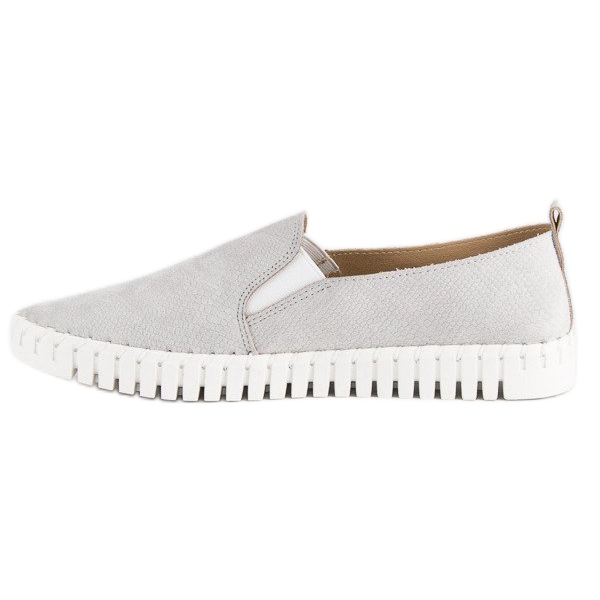 Tullo Grå ruskind slipons 1