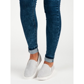Tullo Grå ruskind slipons 2