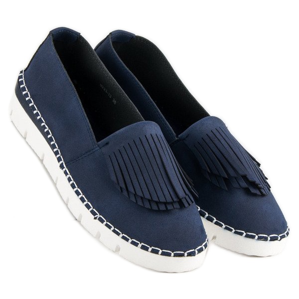 Vices Boho slip-on sko blå 1
