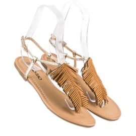 Gyldne flip-flops gylden 2