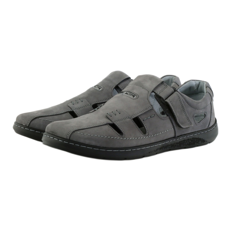 Riko herresko sandaler 851 grå 3