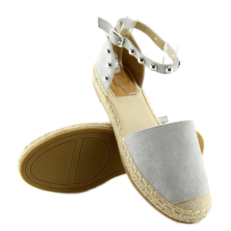 Grå Espadriller med nitter grå A636-ESP-1 grå 1