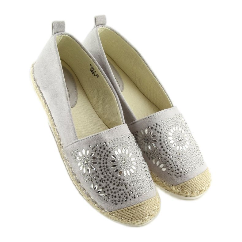 Grå 5599-1 Grå Espadriller 2