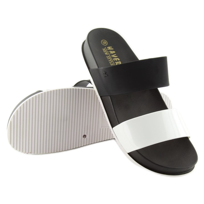 KM122 sorte silikone sorte flip-flops 2