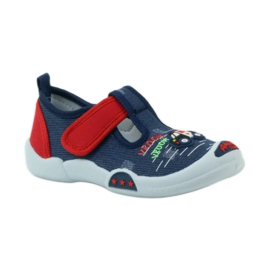 American Club Amerikanske sneakers børnesko læder indersål rød marineblå 1
