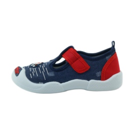 American Club Amerikanske sneakers børnesko læder indersål rød marine blå 2