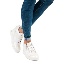 Kylie Moderigtige wedge sneakers hvid 1