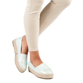 Slip-on espadriller på platformen grøn 1